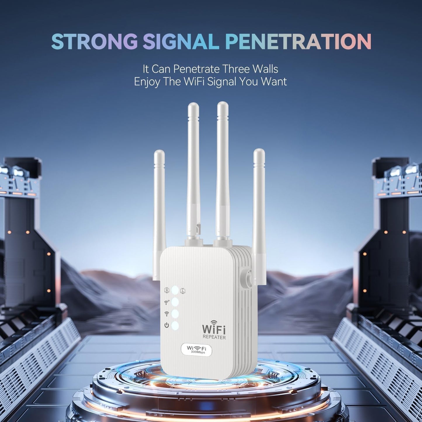 2024 Release WiFi Extender Signal Booster for Home, Longest Range Up to 9277sq. ft, Internet Booster, Repeater with Ethernet Port & Access Point,WiFi Extender